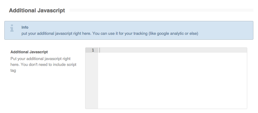 Additional JavaScript