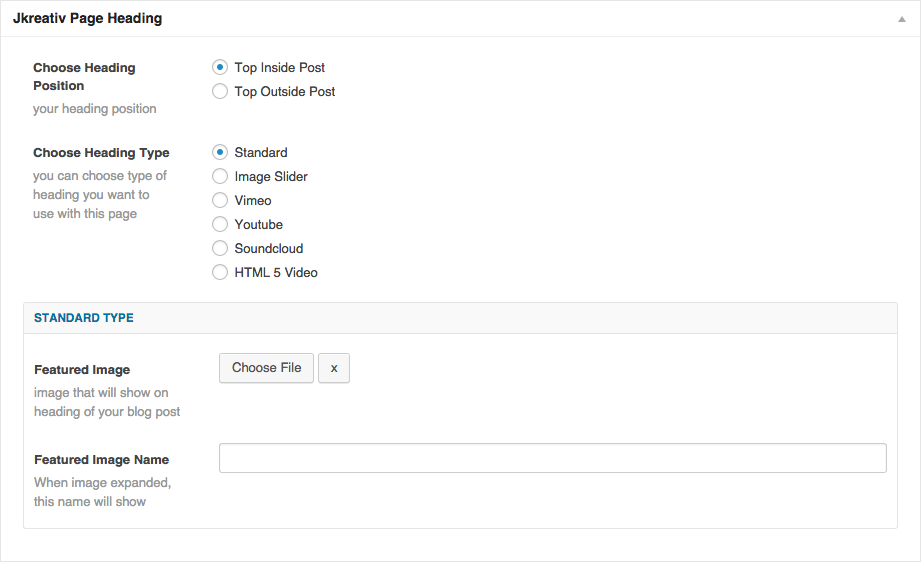 JKreativ Page Heading