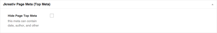 JKreativ Page Meta (Top Meta)