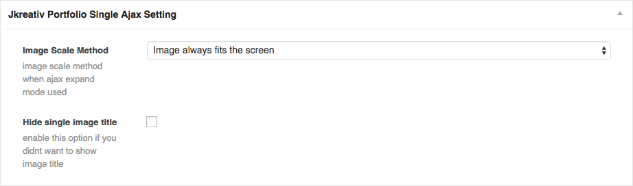 JKreativ Portfolio Single Ajax Setting