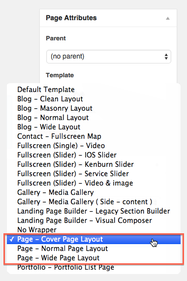 Single Page Template