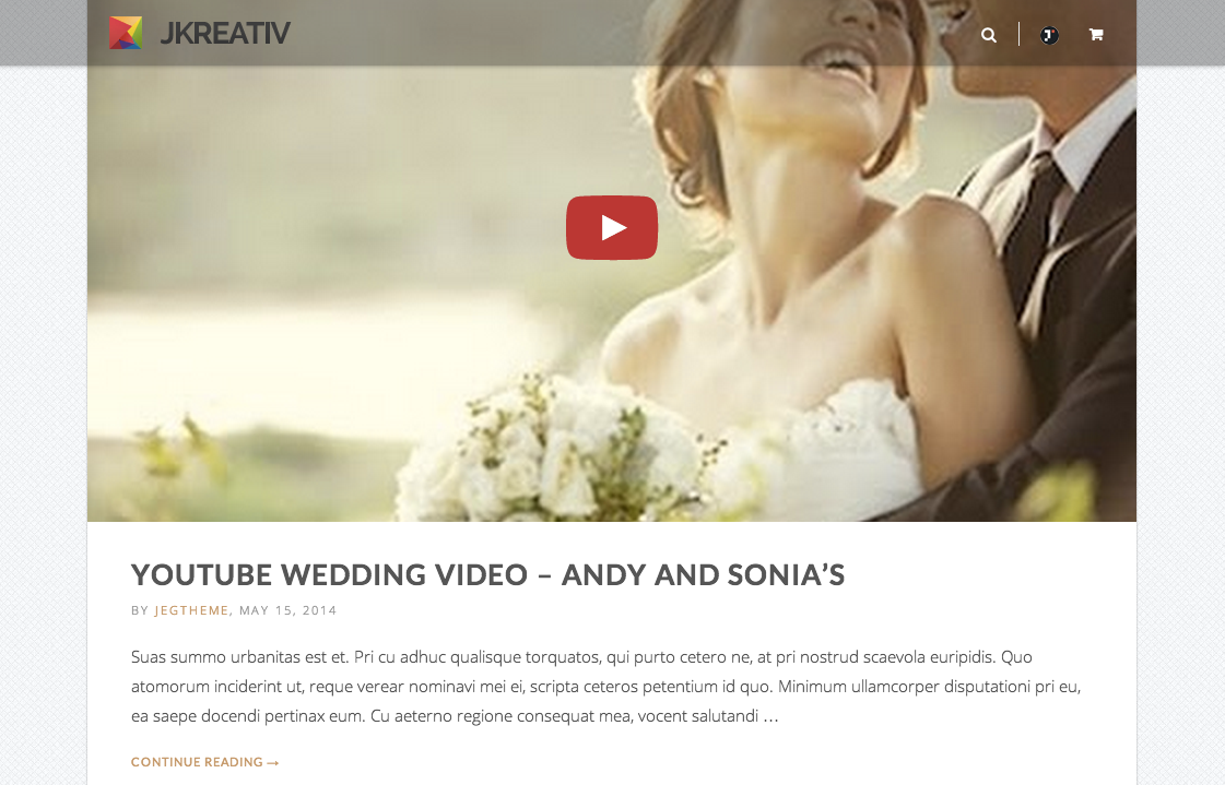 Transparent Top Navigation - Narrow Size