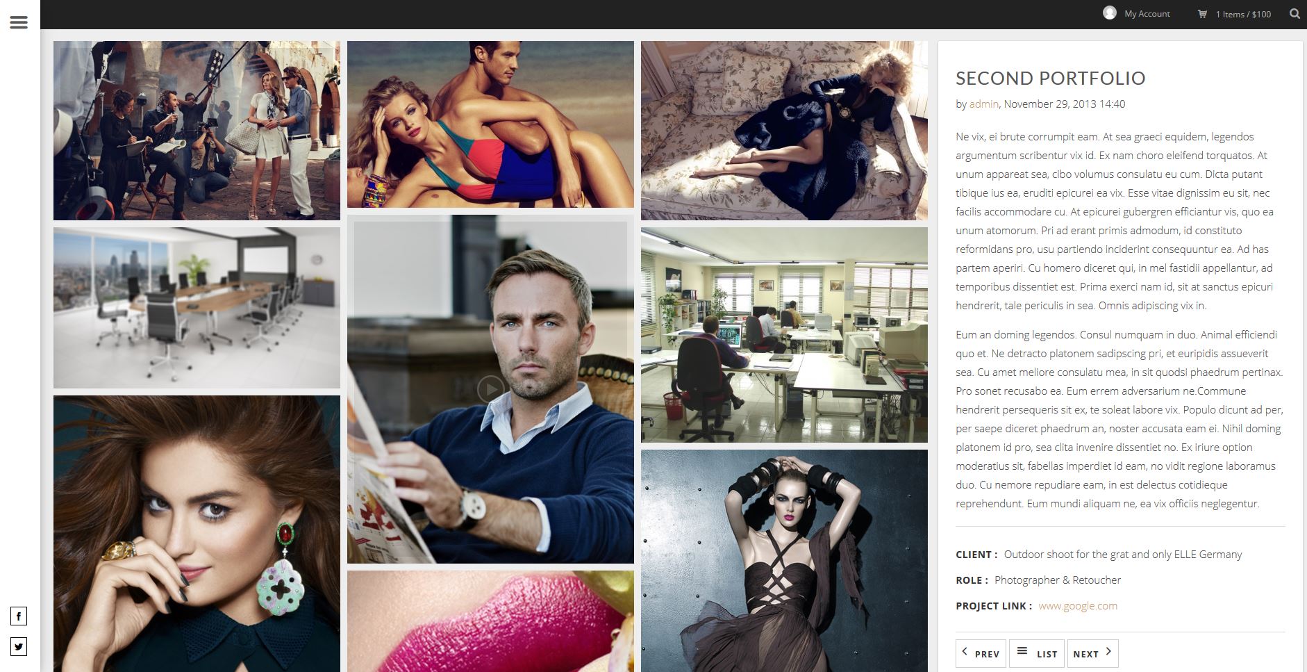 Side Content Portfolio