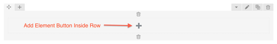 Add Elements Button Inside Row