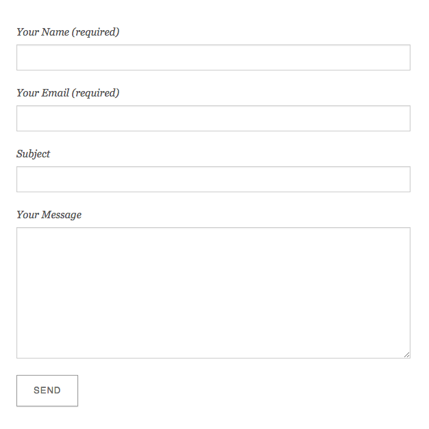 Contact Form Preview