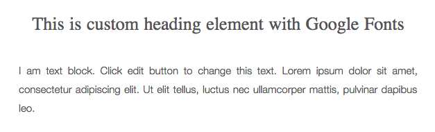 Custom Heading Preview