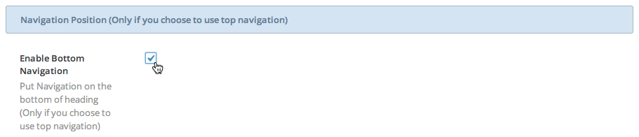 Enable Bottom Navigation Position