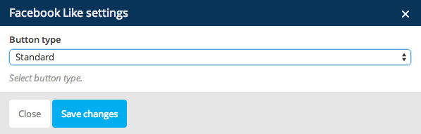 Facebook Like Settings
