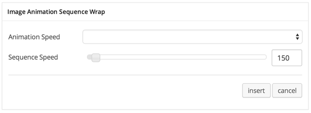 Image Animation Sequence Wrapper Settings