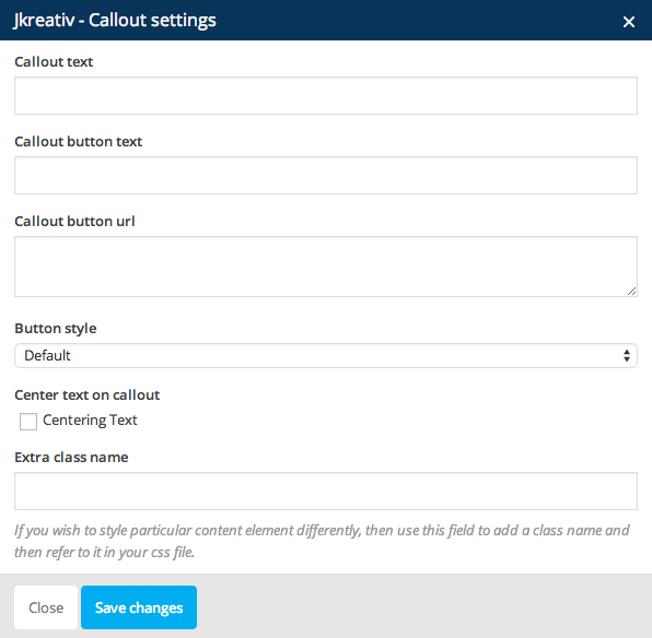 JKreativ - Callout Settings