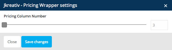 JKreativ - Pricing Wrapper Settings