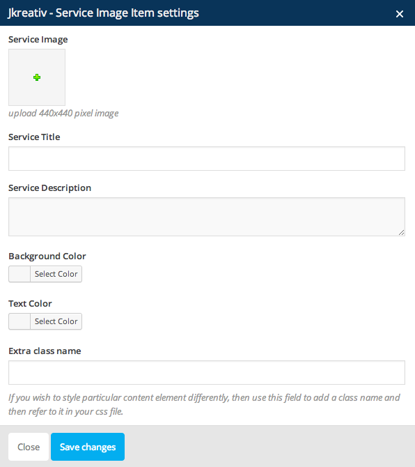 JKreativ - Service Image Item Settings