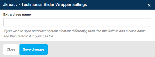 JKreativ - Testimonial Slider Wrapper Settings