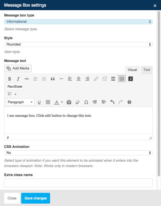 Message Box Settings