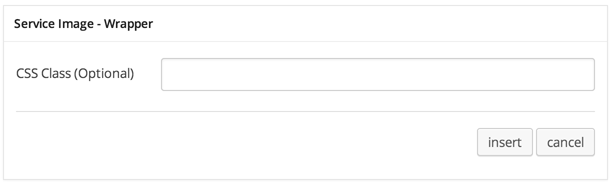 Service Image Wrapper Settings