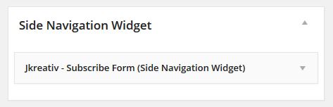 Side Navigation Widget