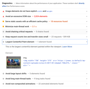 Optimizing Largest Contentful Paint on a single page or landing page on pagespeed insight( Only for JNews elements ).