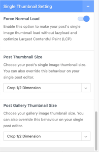 Optimizing Largest Contentful Paint on a single post.